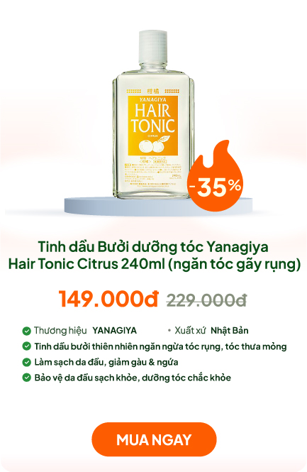 Tinh dầu Bưởi dưỡng tóc Yanagiya Hair Tonic Citrus 240ml (ngăn tóc gãy rụng)